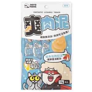 HEROMAMA HeroMama 貓零食 爽肉泥系列 鮭魚枸杞 關節靈活 10gx4