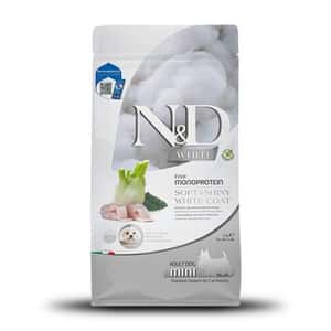 Farmina Farmina N&D 狗糧 無穀物天然螺旋系列 小型成犬配方 天然白毛 2kg (NSDW020)