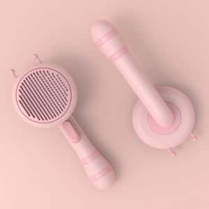 寵物按摩梳毛器 一推除毛 蜜蜂款式 1件 (顏色隨機) (圖片3)