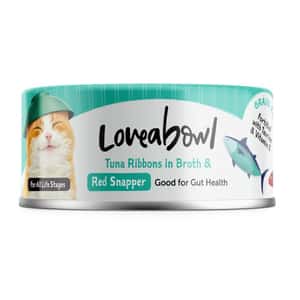 Loveabowl Loveabowl 貓罐頭 護毛吞拿魚紅鯛魚 70g (LBCE056)