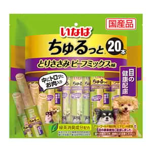 CIAO CIAO 狗零食 眼睛健康夾心卷 雞肉牛肉混合味 20本 (DS-76)