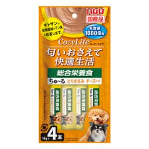 CIAO CIAO 狗肉泥 CozyLife 1000億乳酸菌 綜合營養雞肉及芝士味 14g×4本 (DS-377)