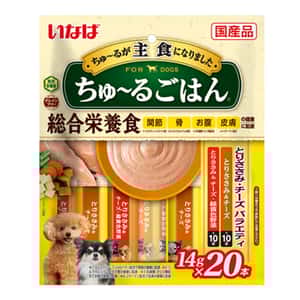 CIAO CIAO 狗肉泥 主食肉醬系列 雞肉及野菜及芝士味 14g×20本 (DS-259)