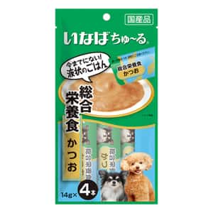 CIAO CIAO 狗肉泥 綜合營養 鰹魚肉醬 14g×4本 (DS-215)