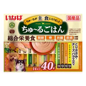 CIAO CIAO 狗肉泥 主食肉醬系列 雞肉及野菜及芝士味 14g×40本 (DS-269)