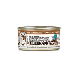 貓犬王 貓犬王 貓罐頭 魷魚及雞肉肉絲湯主食罐 80g