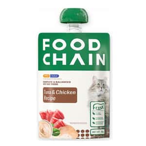FOOD CHAIN FOOD CHAIN 全營養貓用生骨肉主食醬包 吞拿魚+雞肉 80g (fc10035_48)