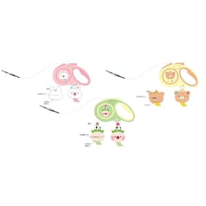 貓犬用日常用品 PETSVILLE 馬戲團伸縮牽引繩系列 花牌兔/毛絨熊/撲克臉 17x11cm,繩長5cm (款式隨機) 