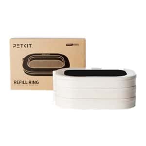 PetKit Refill Ring貓砂盆填充環，白色多層設計，附紙盒包裝和PetKit品牌標誌