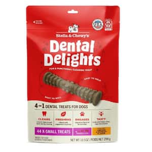 Stella and Chewy Stella & Chewy's 凍乾放養雞 4合1 趣味潔齒骨 44支 袋裝 超小型犬用 10.5oz (DDT-MB-XS)