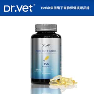 貓犬用保健用品 Dr.Vet 全天然寵物⿂油 (DHA+EPA≥75%) 80粒 (dv01768)