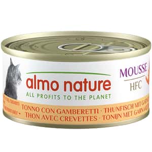 Almo Nature Almo Nature HFC Mousse 貓罐頭 吞拿魚+鮮蝦 70g (9442H)