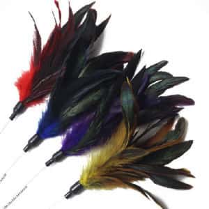 逗貓棒 DoggyMan 彩色羽毛逗貓棒 (顏色隨機)