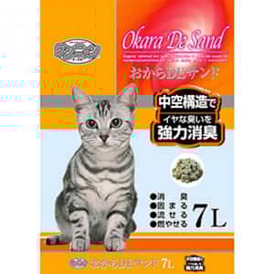 豆腐貓砂 日本Okara De Sand中空強力消臭 豆腐貓砂 7L