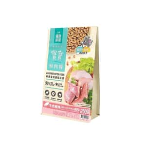 怪獸部落 怪獸部落 貓糧 幼貓糧 寶寶鮮肉主食糧 牛肉鱈魚 250g