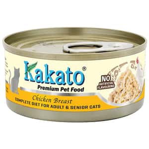 Kakato Kakato 貓罐頭 全營養單一蛋白主食罐 成貓及高齡貓配方 雞胸 70g (TD0772EIN)