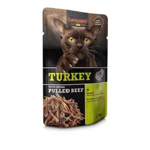 Leonardo Leonardo 貓濕糧 手撕肉餐包系列 火雞+牛肉絲 70g