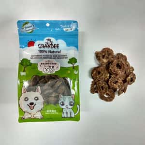 GRANDEE GRANDEE 香港製造 天然風乾小食 亞麻籽紅菜頭雞肉 50g (貓犬用)