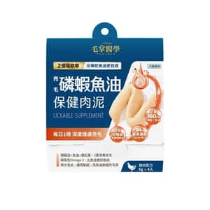 貓犬用保健用品 毛掌醫學 亮毛磷蝦魚油 保健肉泥 爆毛神器 貓狗適用 6g x 4條