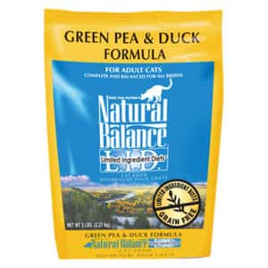 Snoopet Natural Balance雪山 貓糧 低敏無穀物青豌豆鴨肉成貓配方 L.I.D Green Pea & Duck 10lb (黃) (NBGD-2C) (停售)