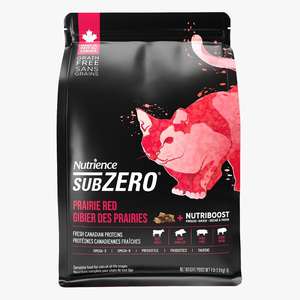 Nutrience Nutrience SUBZERO 無穀物貓糧 全貓配方 凍乾脫水鮮牛肝配紅肉及海魚 4lbs 1.8kg (C2907C) (紅黑)