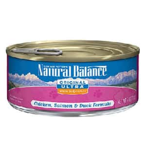 乖乖吃飯 Natural Balance雪山 全貓罐頭 特級配方 雞肉三文魚及鴨肉 Chicken, Salmon & Duck 3oz