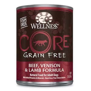 WELLNESS WELLNESS CORE 狗罐頭 無穀物狗罐頭 牛肉、鹿肉拼羊肉配方 12.5oz