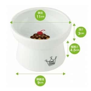 日本猫壱 necoichi ペット 陶瓷高腳寵物糧食碗 (蛋糕款) (貓犬用) DC-0703-SC01 (圖片3)
