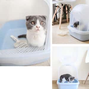 全封閉式貓砂盆 豆腐貓砂 適用 (顏色隨機) (圖片4)