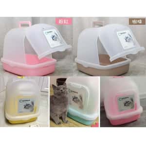 全封閉式貓砂盆 豆腐貓砂 適用 (顏色隨機) (圖片5)
