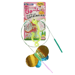 逗貓棒 日本CattyMan 飛翔鋼絲逗貓棒 蝴蝶或花花 (款式隨機)