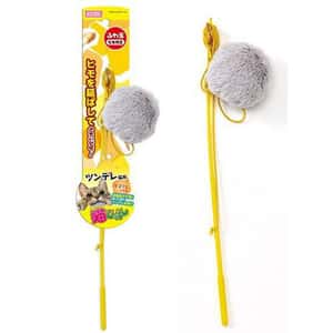逗貓棒 日本MARUKAN 玩具嚴選 柔軟毛毛球逗貓棒 (CT-471)