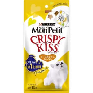 MonPetit 日本MonPetit Crispy Kiss 貓零食 貓脆餅 芝士&雞肉味 30g (黃)