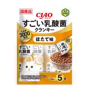 CIAO CIAO 貓糧 日本3000億個乳酸菌系列 扇貝味 22g 5袋入
