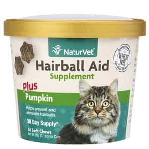 貓咪去毛球 NaturVet天然寶 保健品 吐毛粒 60粒 (N3646)