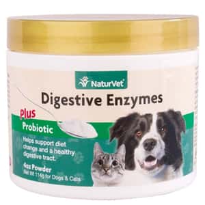 貓犬用保健用品 NaturVet天然寶 保健品 酵素益生菌調理腸胃粉 4oz (N3660)