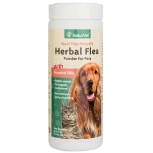 皮膚毛髮護理 NaturVet天然寶 保健品 草本天然殺蚤乾洗粉 4oz (N3440)