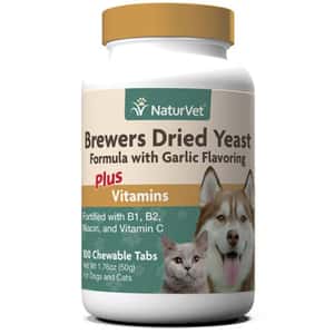 貓犬用保健用品 NaturVet天然寶 保健品 酵母大蒜丸 100粒 (N3110)