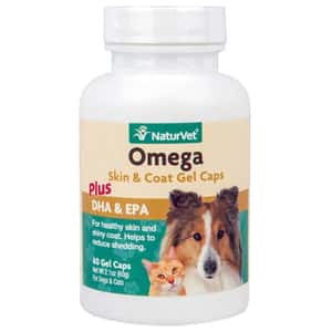 貓犬用保健用品 NaturVet天然寶 保健品 奧米加魚油丸 60粒 (N3002)