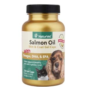 貓犬用保健用品 NaturVet天然寶 保健品 三文魚油丸 120粒 (N3616)