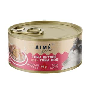 AIME Kitchen AIME Kitchen 貓罐頭 無穀物營養貓罐 啖啖肉補水系列 吞拿魚配魚子配方 85g (TR85) (新舊包裝隨機發貨)