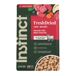 Instinct Instinct 狗糧 無穀物凍乾生肉主食糧 鮮牛肉 25oz (614050) (新舊包裝隨機發貨)