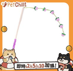 HelloDOG 玩具嚴選 貓玩具 碩果累累逗貓棒 一支 (顏色隨機) (圖片4)