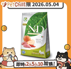 Farmina N D Farmina N&D 狗糧 無穀物狗糧 成犬細粒糧配方 蘋果+野豬 7kg (NDDBS070) (賞味期限 2026.05.04)