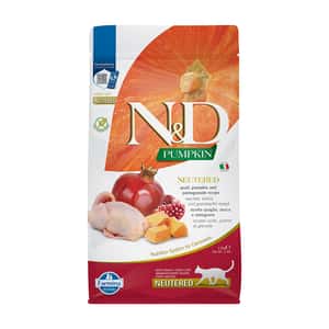 Farmina N D Farmina N&D 貓糧 南瓜無穀系列 鵪鶉石榴 絕育貓配方 1.5kg (PND0150015)