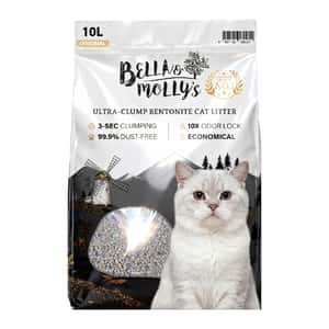 Bella & Molly s貝莉 極速超結團高級礦物貓砂 原味 10L 貓砂 礦物貓砂 寵物用品速遞