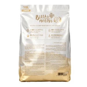Bella & Molly's Bella & Molly's貝莉 極速超結團高級礦物貓砂 檸檬味 10L 10L  正面圖