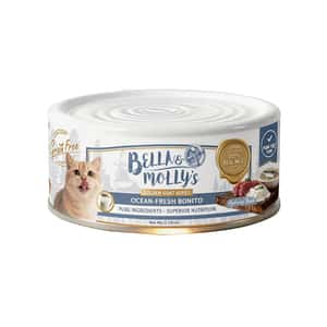 Bella & Molly's Bella & Molly's貝莉 貓罐頭 無穀物黃金羊奶系列 補水鮮魚湯罐 80g - 限時試食價 80g 正面圖