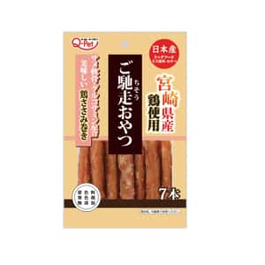 日本Q-Pet 日本Q-Pet 狗小食 御馳走 宮崎雞肉鲨魚軟骨棒 7本 正面圖