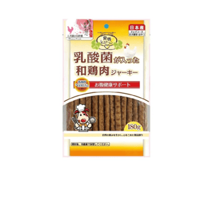日本Q-Pet 日本Q-Pet 狗小食 國產雞 愛情餐廳 乳酸菌和雞肉 180g 180g 正面圖
